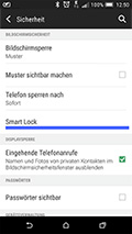Android Einstellungen > Sicherheit > Smart Lock
