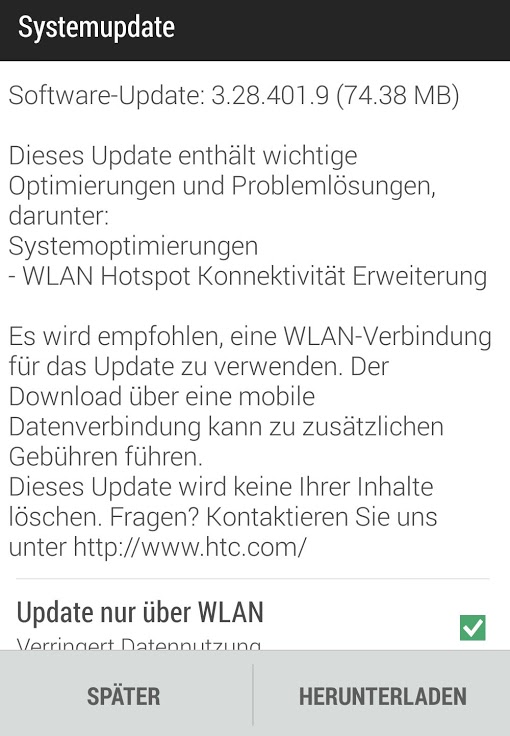 HTC M8 Update 3.28.401.9