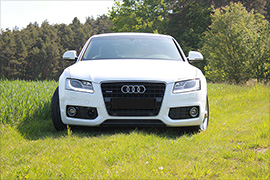 Audi Spiegelkappen weiß