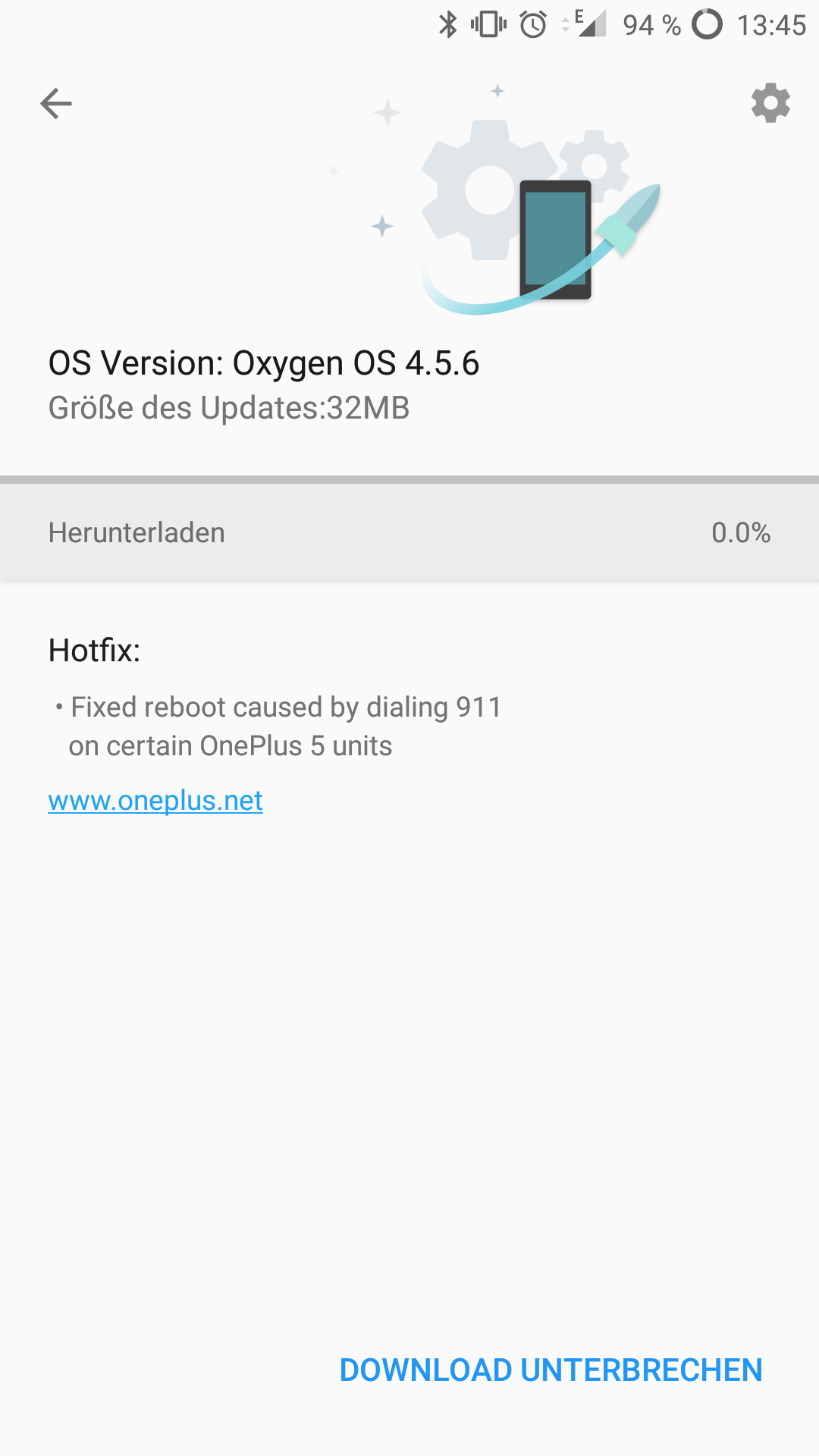 Oneplus 5 - OxygenOS Update 4.5.6