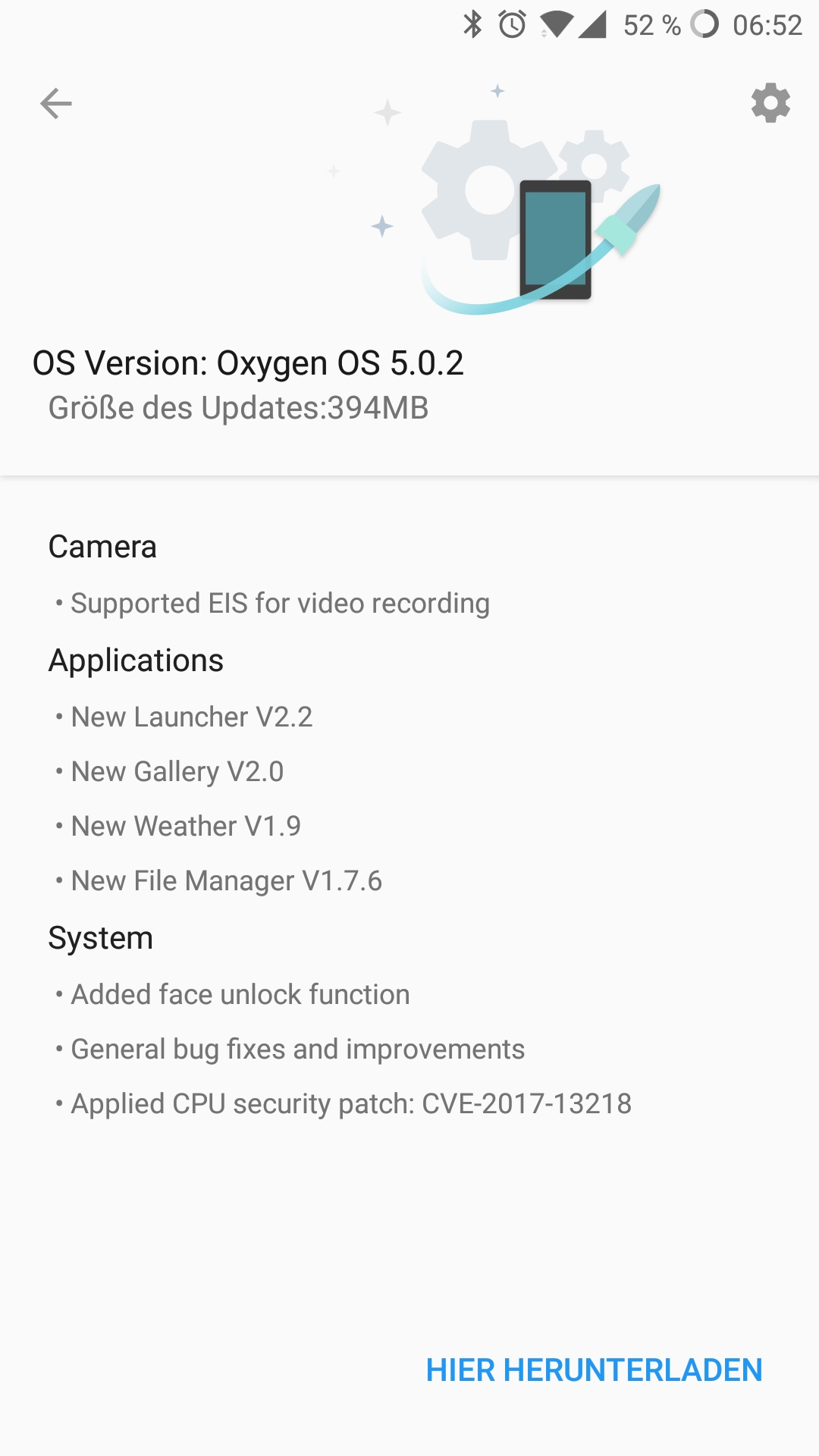 Oneplus 5 - OxygenOS 5.0.2