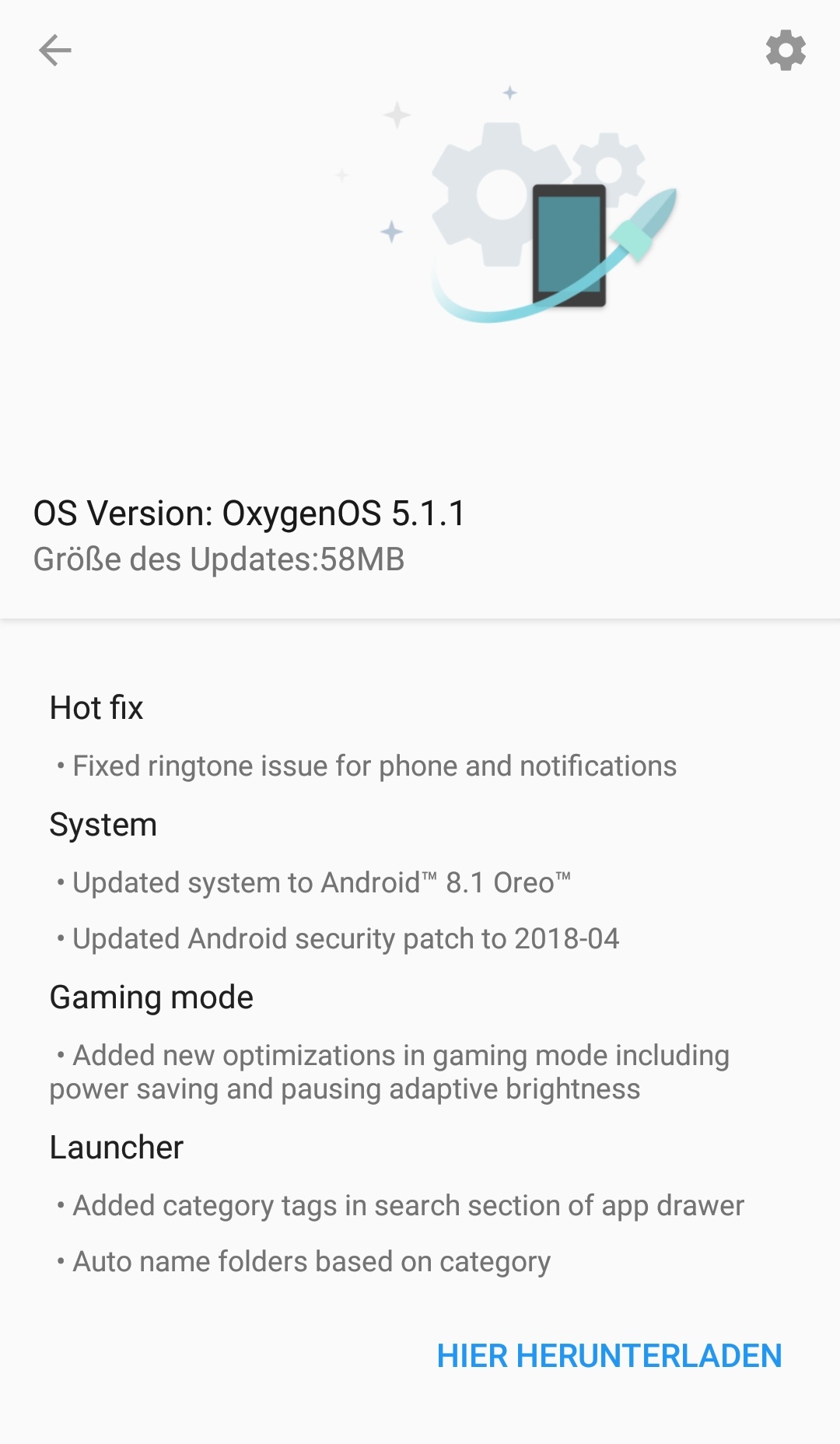 Oneplus 5 - OxygenOS 5.1.1