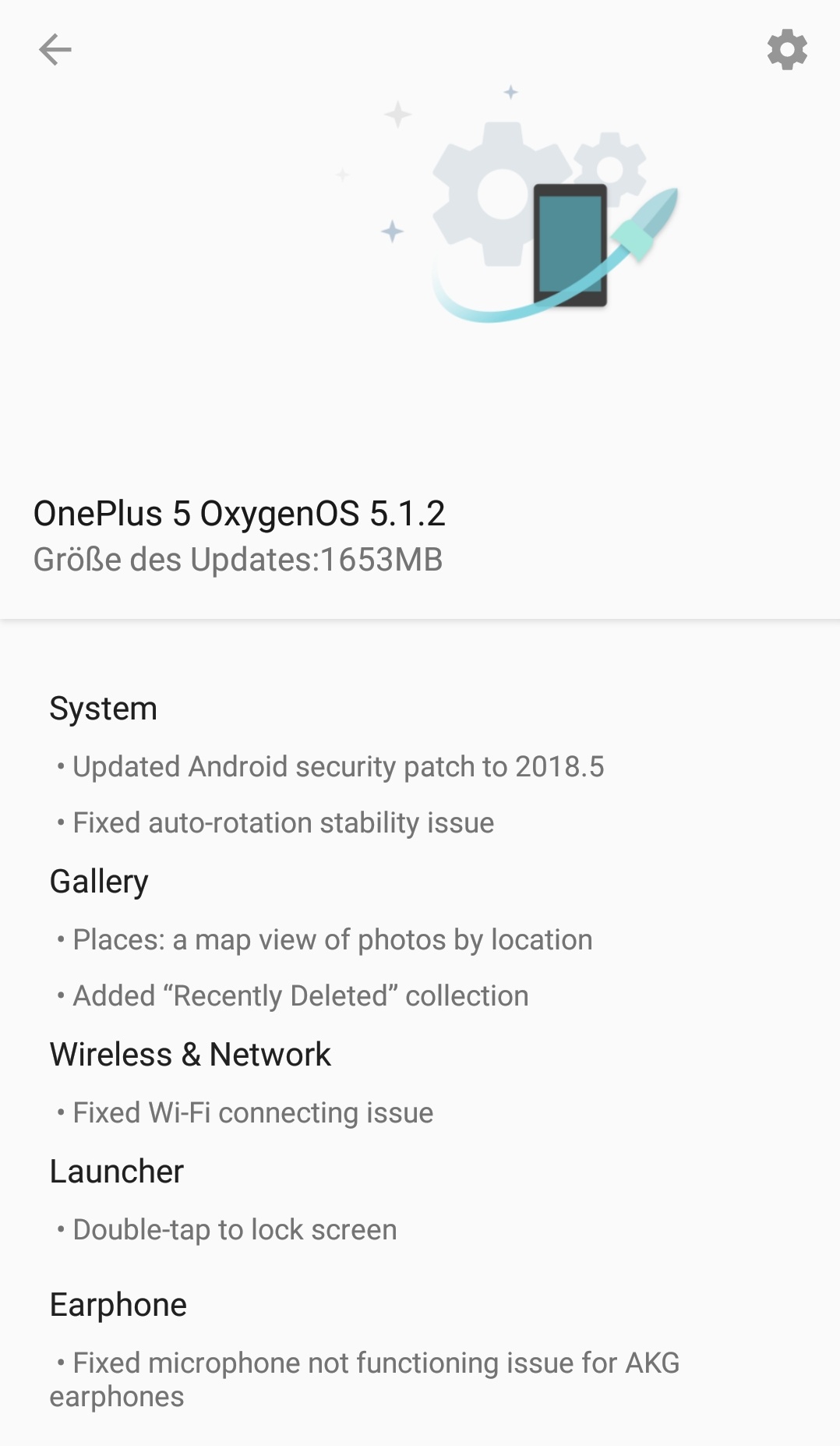 Oneplus 5 - OxygenOS 5.1.2
