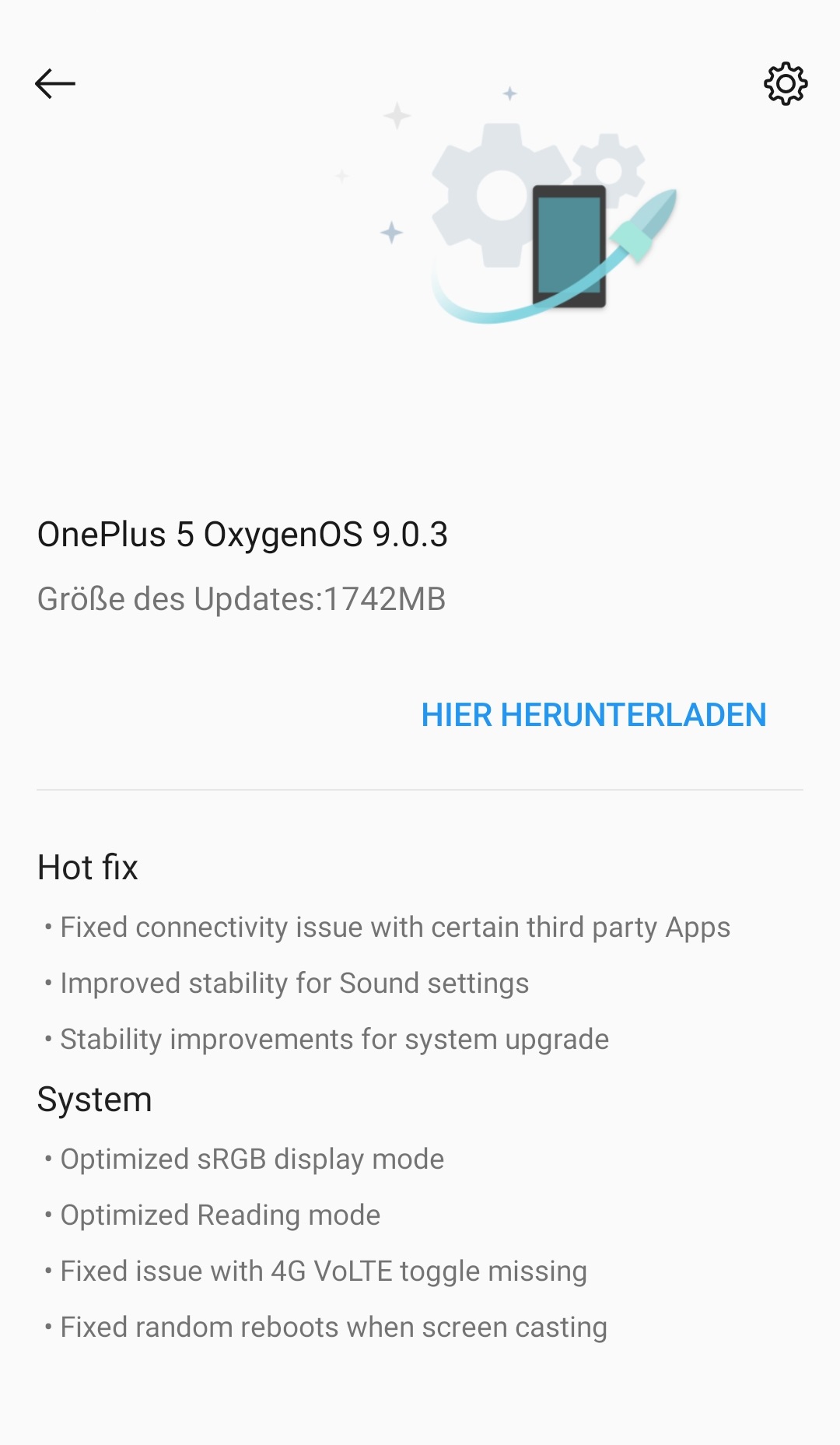 Oneplus 5 - OxygenOS 9.0.3