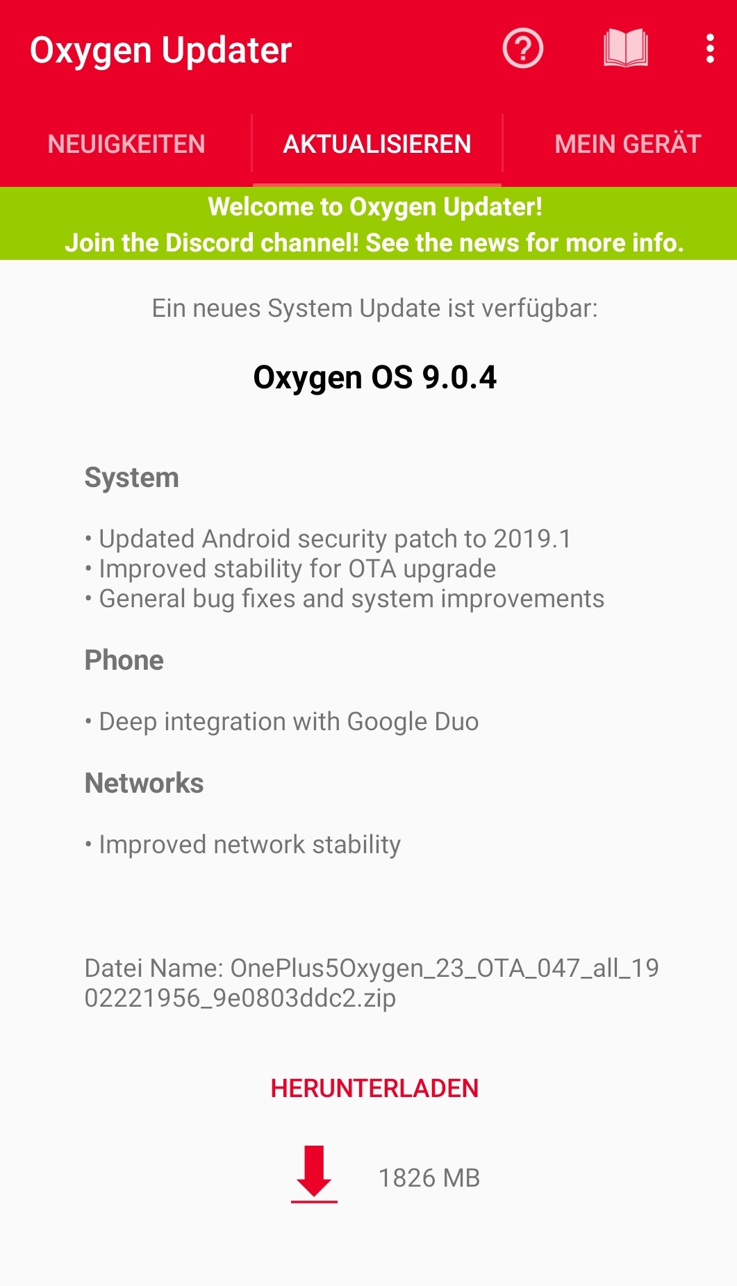 Oneplus 5 - OxygenOS 9.0.4