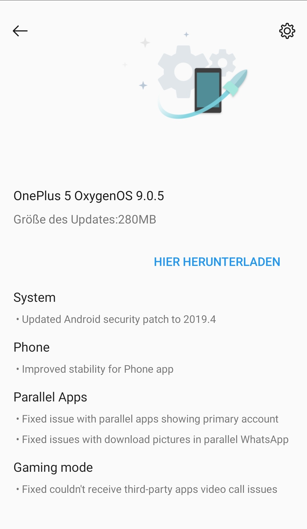 Oneplus 5 - OxygenOS 9.0.5