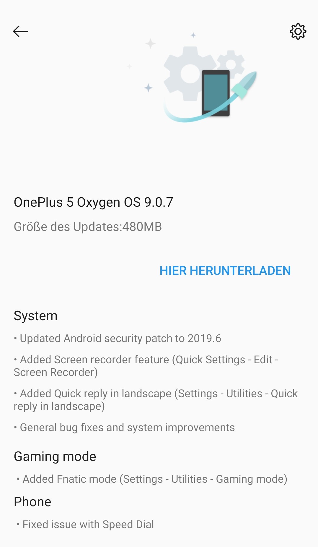 Oneplus 5 - OxygenOS 9.0.7