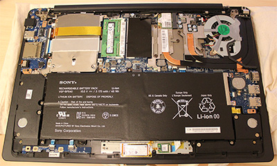 Sony Ultrabook - Innenleben